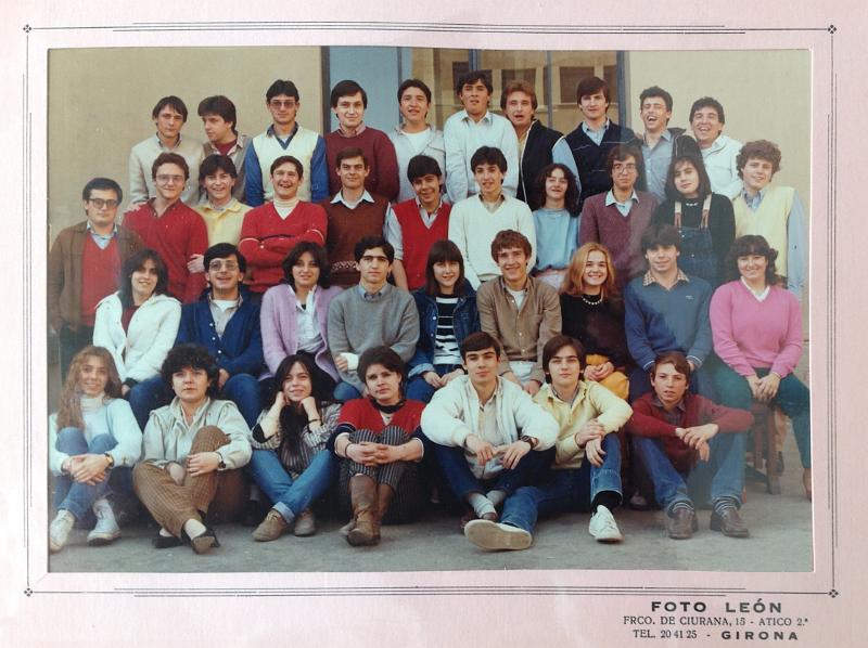 foto 4.JPG - Classe de 3er de BUP A Curs dels anys 1982-1983